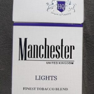 Manchester Light Blue Cigarettes – 1 Carton (10 Packs)