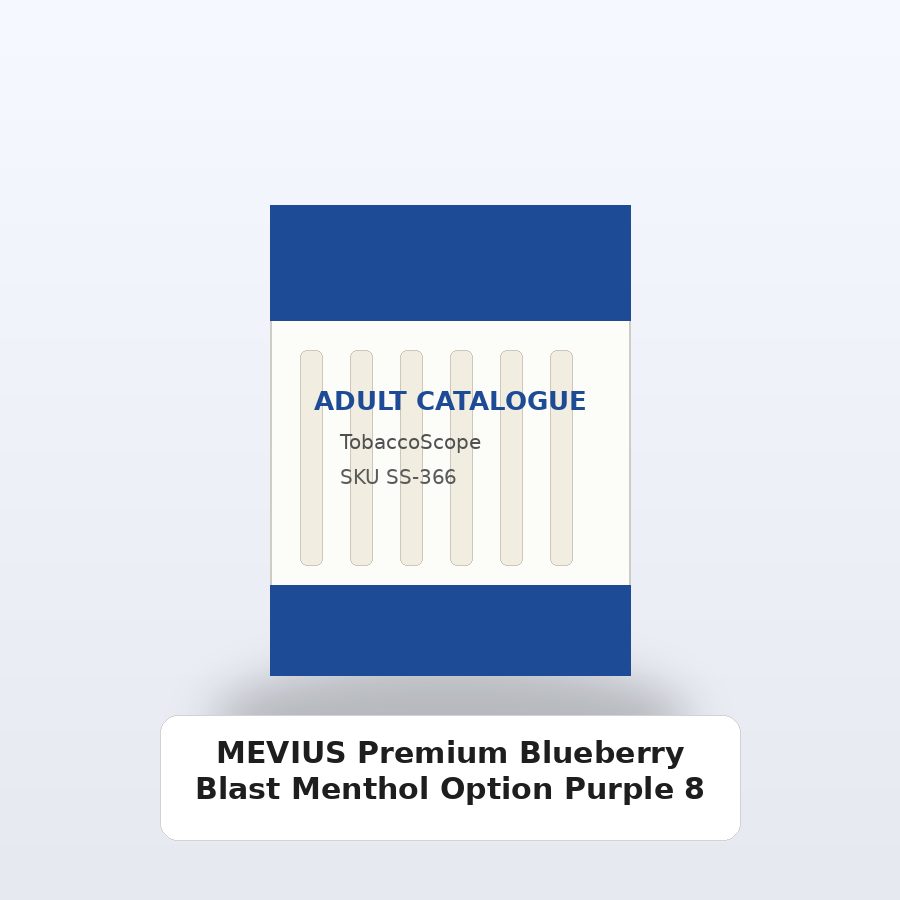 MEVIUS Premium Blueberry Blast Menthol Option Purple 8 – 1 Carton (10 Packs)